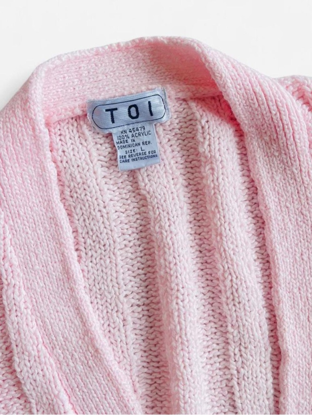 Vintage Pink Cardigan Cozy Knit Soft Girl Balletcore Sweater Cottagecore Granny - Picture 4 of 6